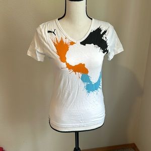 PUMA V Neck T-Shirt